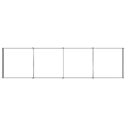 vidaXL Raised Garden Bed Silver 320 x 80 x 24 cm galvanized