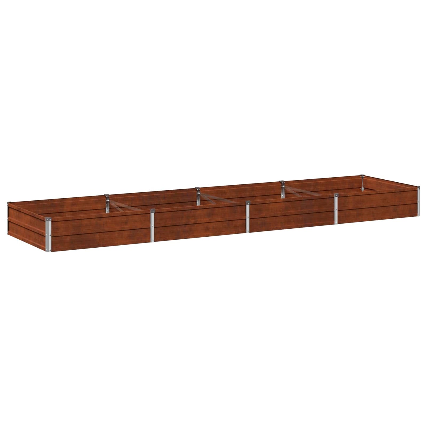 vidaXL Raised Garden Bed Rusty 320 x 80 x 24 cm corton