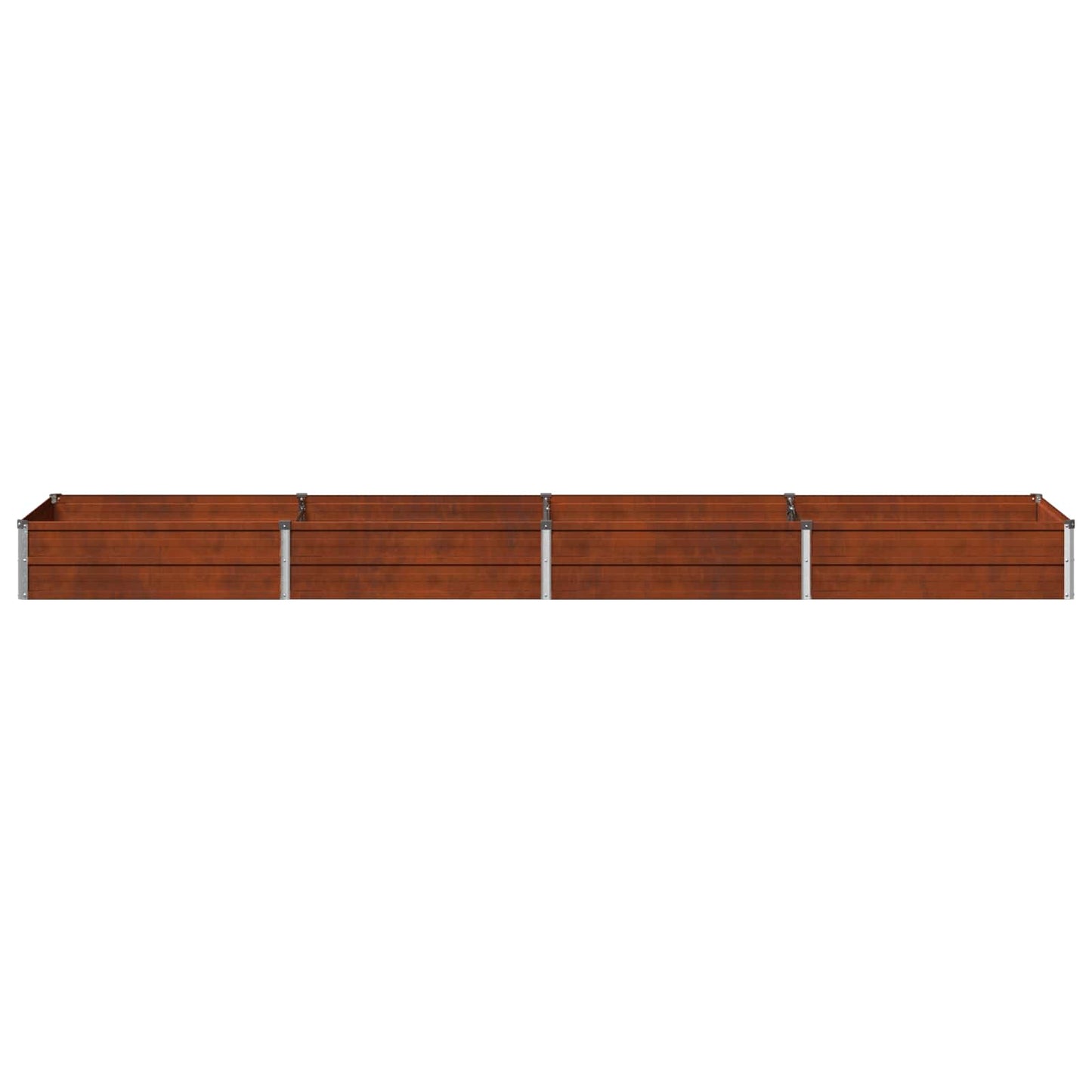 vidaXL Raised Garden Bed Rusty 320 x 80 x 24 cm corton