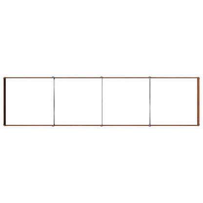 vidaXL Raised Garden Bed Rusty 320 x 80 x 24 cm corton