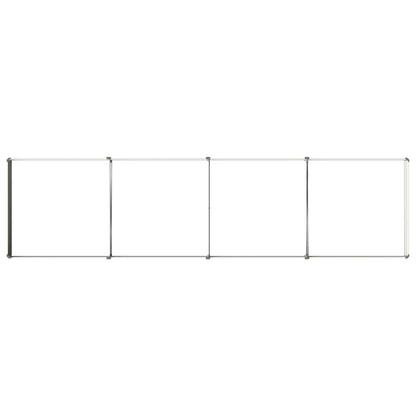 vidaXL Raised Garden Bed Ivory 320 x 80 x 24 cm cold-rolled steel