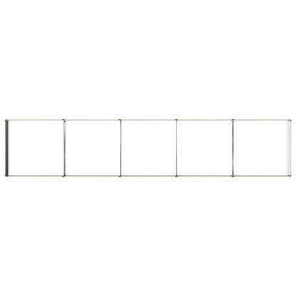 vidaXL Raised Garden Bed Wood Brown 400 x 80 x 24 cm cold-rolled steel