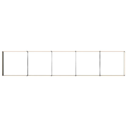vidaXL Raised Garden Bed Natural 400 x 80 x 24 cm cold-rolled steel
