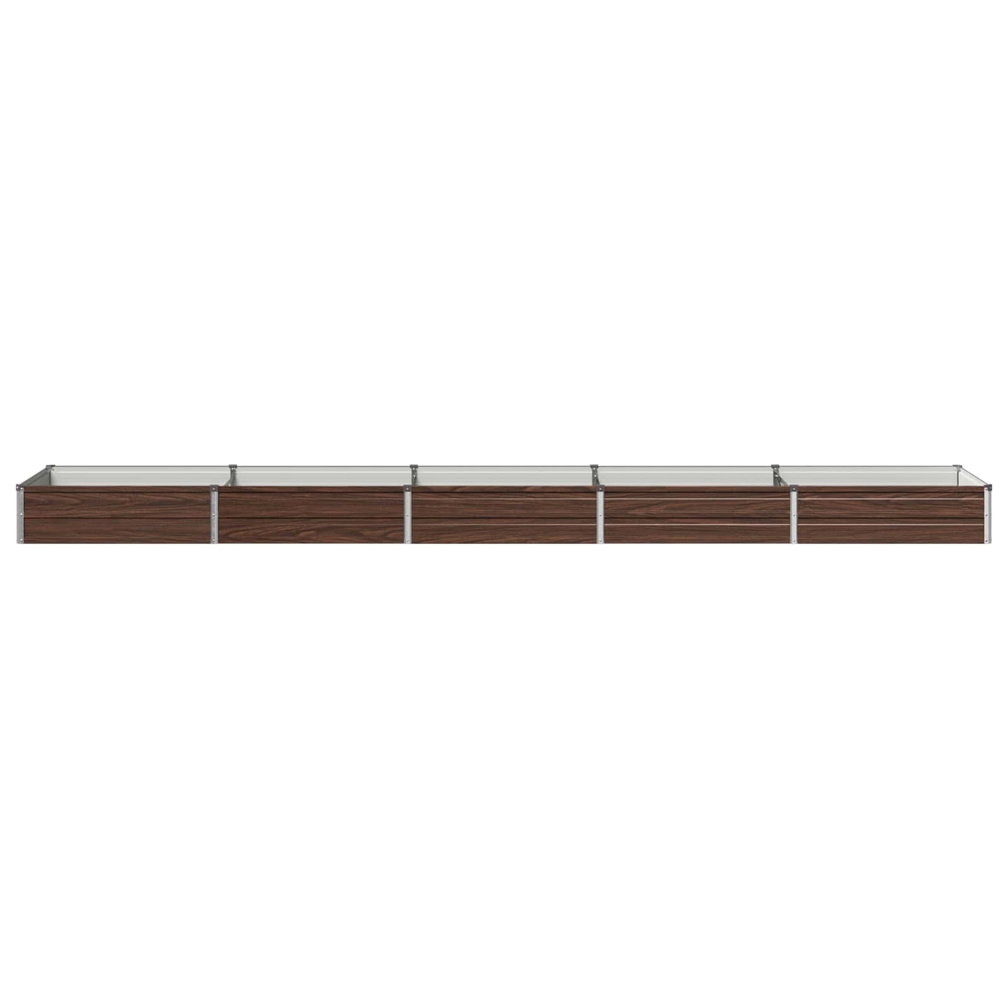 vidaXL Raised Garden Bed Black 400 x 80 x 24 cm cold-rolled steel