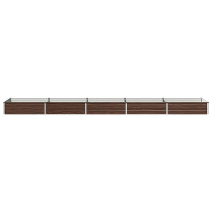 vidaXL Raised Garden Bed Black 400 x 80 x 24 cm cold-rolled steel