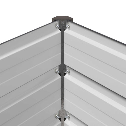 vidaXL Raised Garden Bed Anthracite 400 x 80 x 24 cm cold-rolled steel