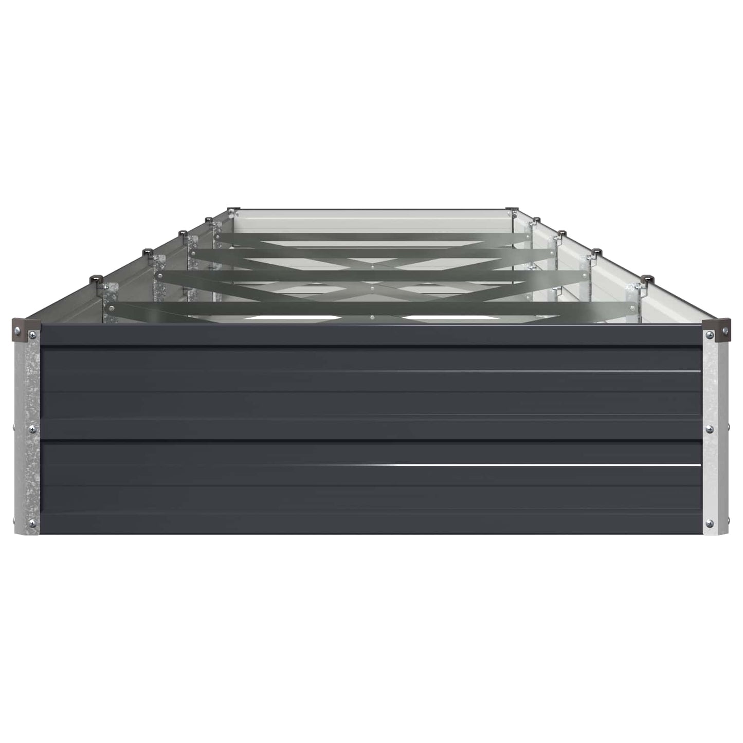 vidaXL Raised Garden Bed Anthracite 400 x 80 x 24 cm cold-rolled steel