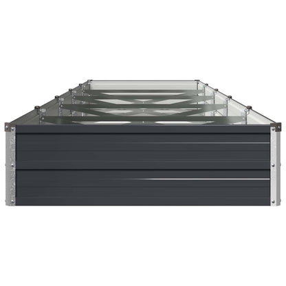 vidaXL Raised Garden Bed Anthracite 400 x 80 x 24 cm cold-rolled steel