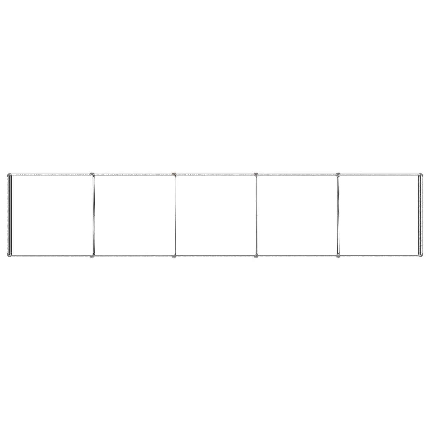 vidaXL Raised Garden Bed Silver 400 x 80 x 24 cm galvanized