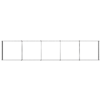 vidaXL Raised Garden Bed Silver 400 x 80 x 24 cm galvanized