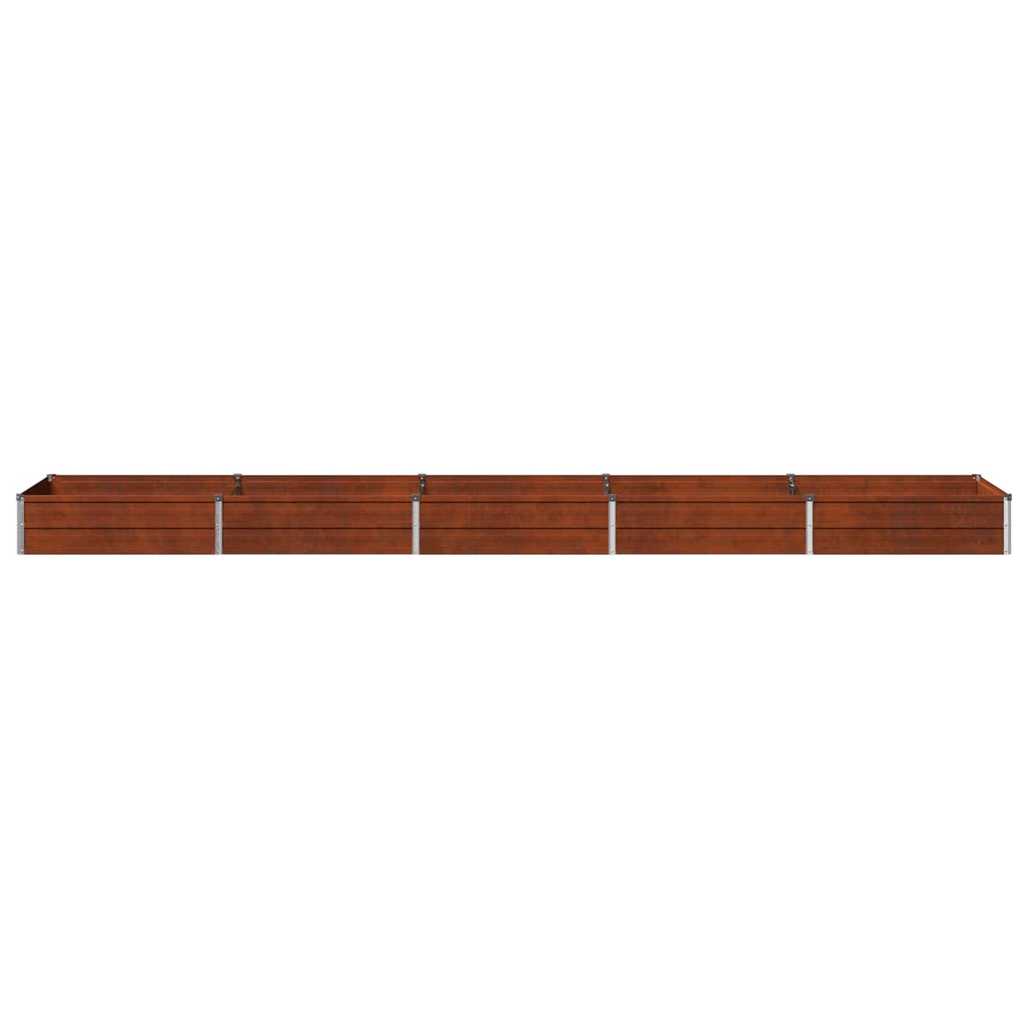 vidaXL Raised Garden Bed Rusty 400 x 80 x 24 cm corton
