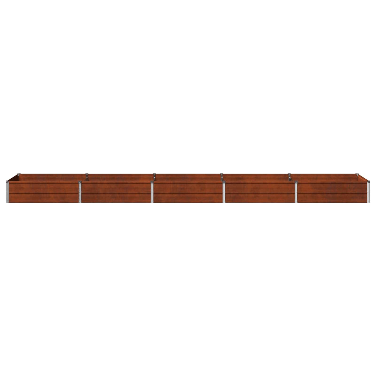 vidaXL Raised Garden Bed Weathering Steel 400 x 80 x 24 cm