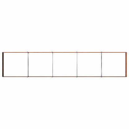 vidaXL Raised Garden Bed Rusty 400 x 80 x 24 cm corton