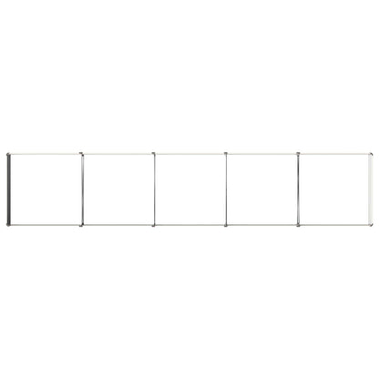 vidaXL Raised Garden Bed Ivory 400 x 80 x 24 cm cold-rolled steel