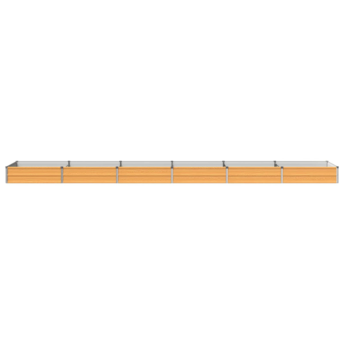 vidaXL Raised Garden Bed Wood Natural 480 x 80 x 24 cm