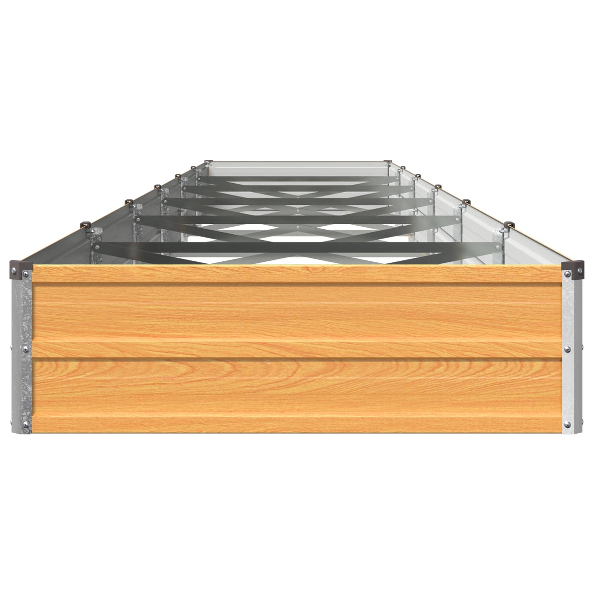vidaXL Raised Garden Bed Wood Natural 480 x 80 x 24 cm