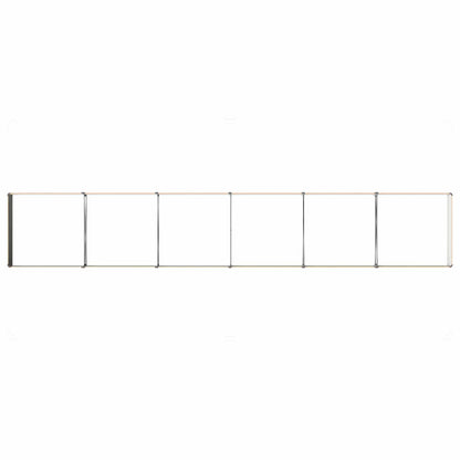 vidaXL Raised Garden Bed Natural 480 x 80 x 24 cm cold-rolled steel