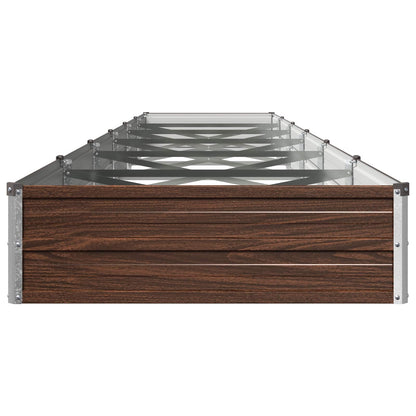 vidaXL Raised Garden Bed Black 480 x 80 x 24 cm cold-rolled steel