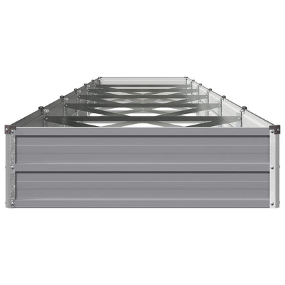vidaXL Raised Garden Bed Grey 480 x 80 x 24 cm cold-rolled steel