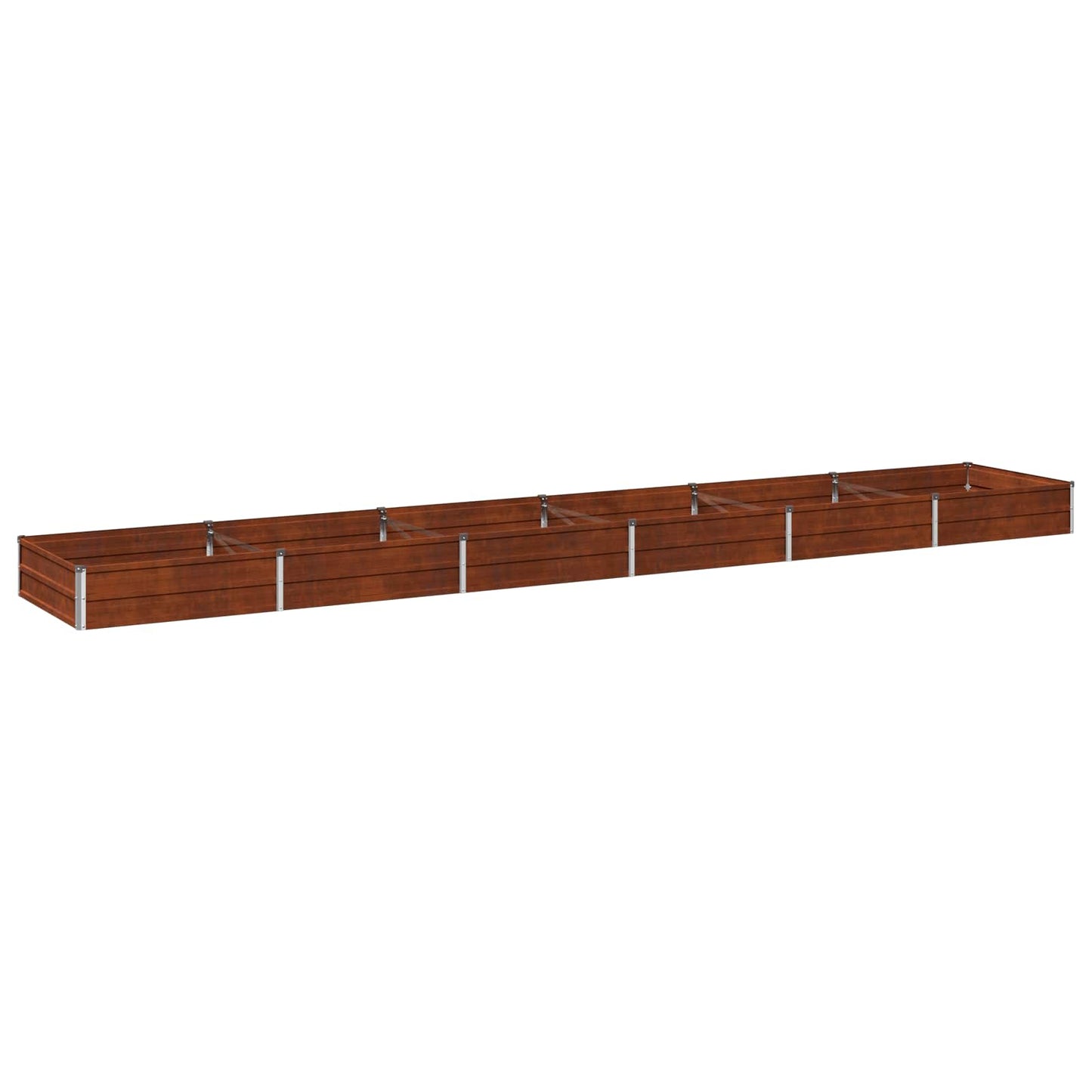 vidaXL Raised Garden Bed Rusty 480 x 80 x 24 cm corton