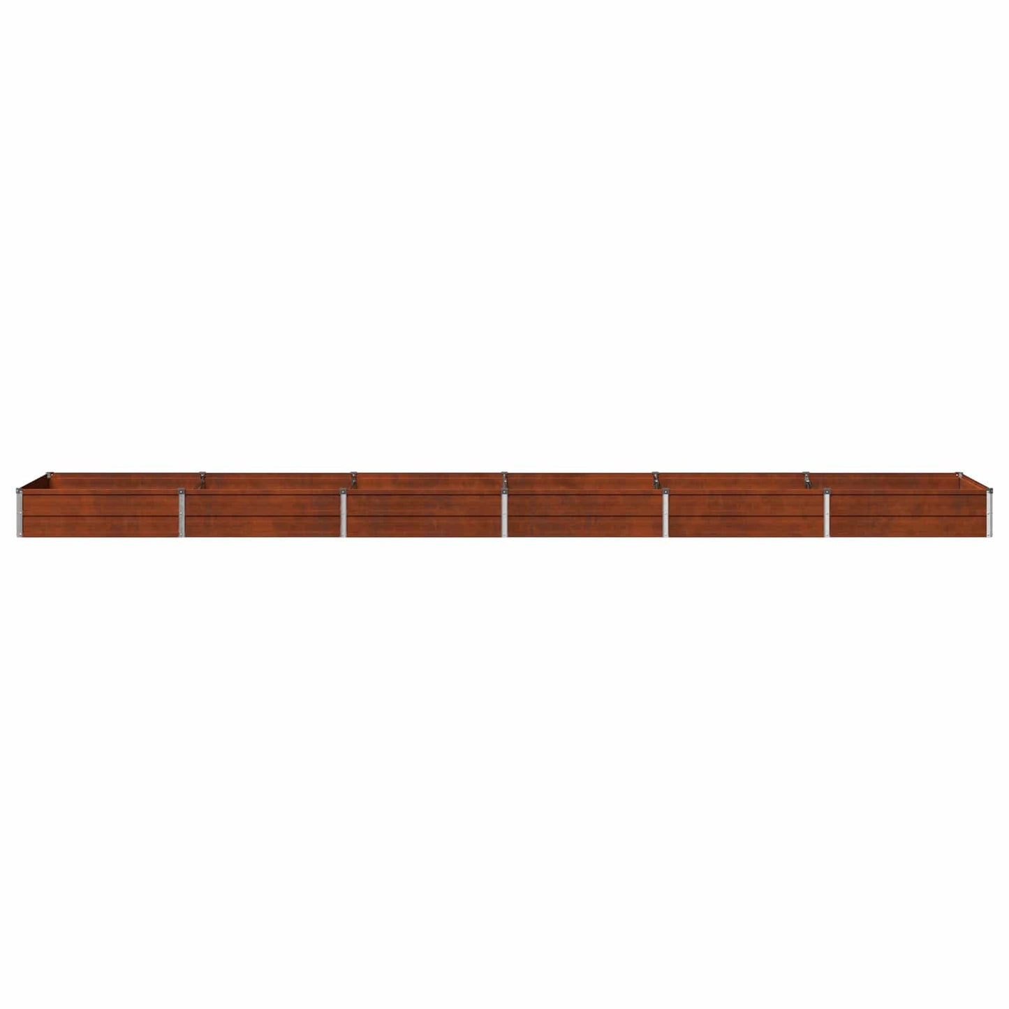 vidaXL Raised Garden Bed Rusty 480 x 80 x 24 cm corton