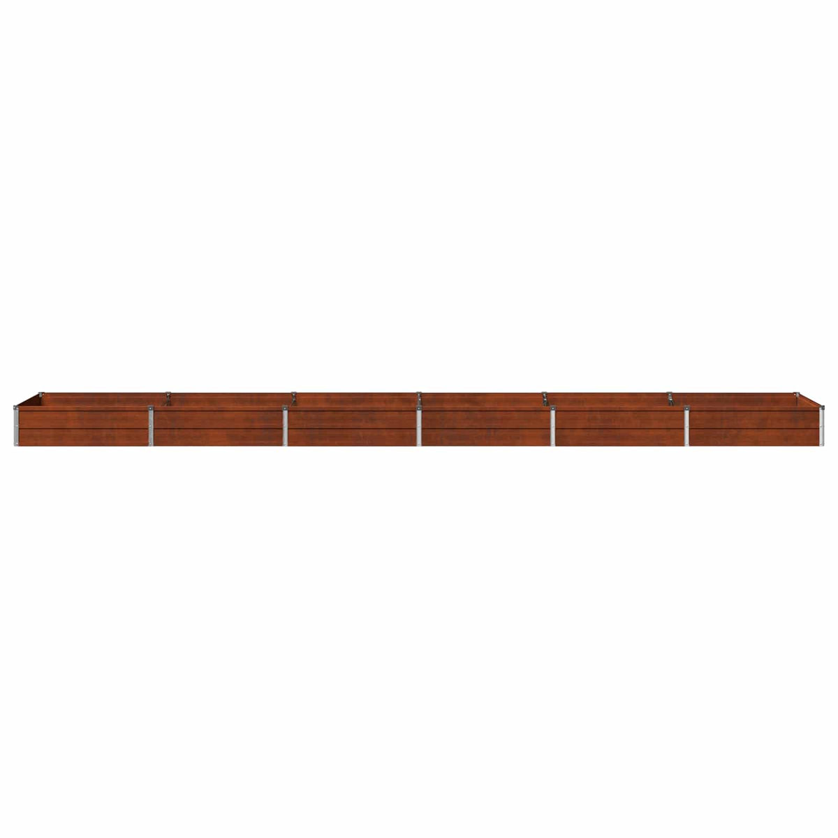 vidaXL Raised Garden Bed Weathering Steel 480 x 80 x 24 cm