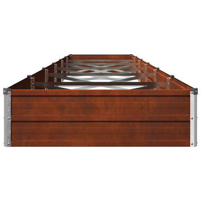 vidaXL Raised Garden Bed Rusty 480 x 80 x 24 cm corton