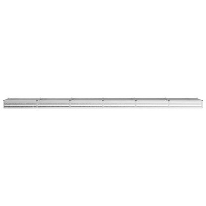 vidaXL Raised Garden Bed Silver 600 x 80 x 24 cm galvanized