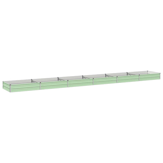 vidaXL Raised Garden Bed Pastel Green 600 x 80 x 24 cm
