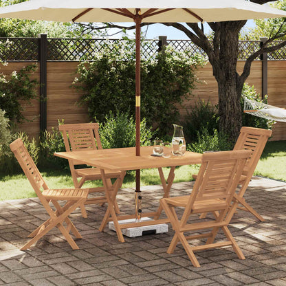 vidaXL Garden Set 5 pcs Brown Solid Teak Wood