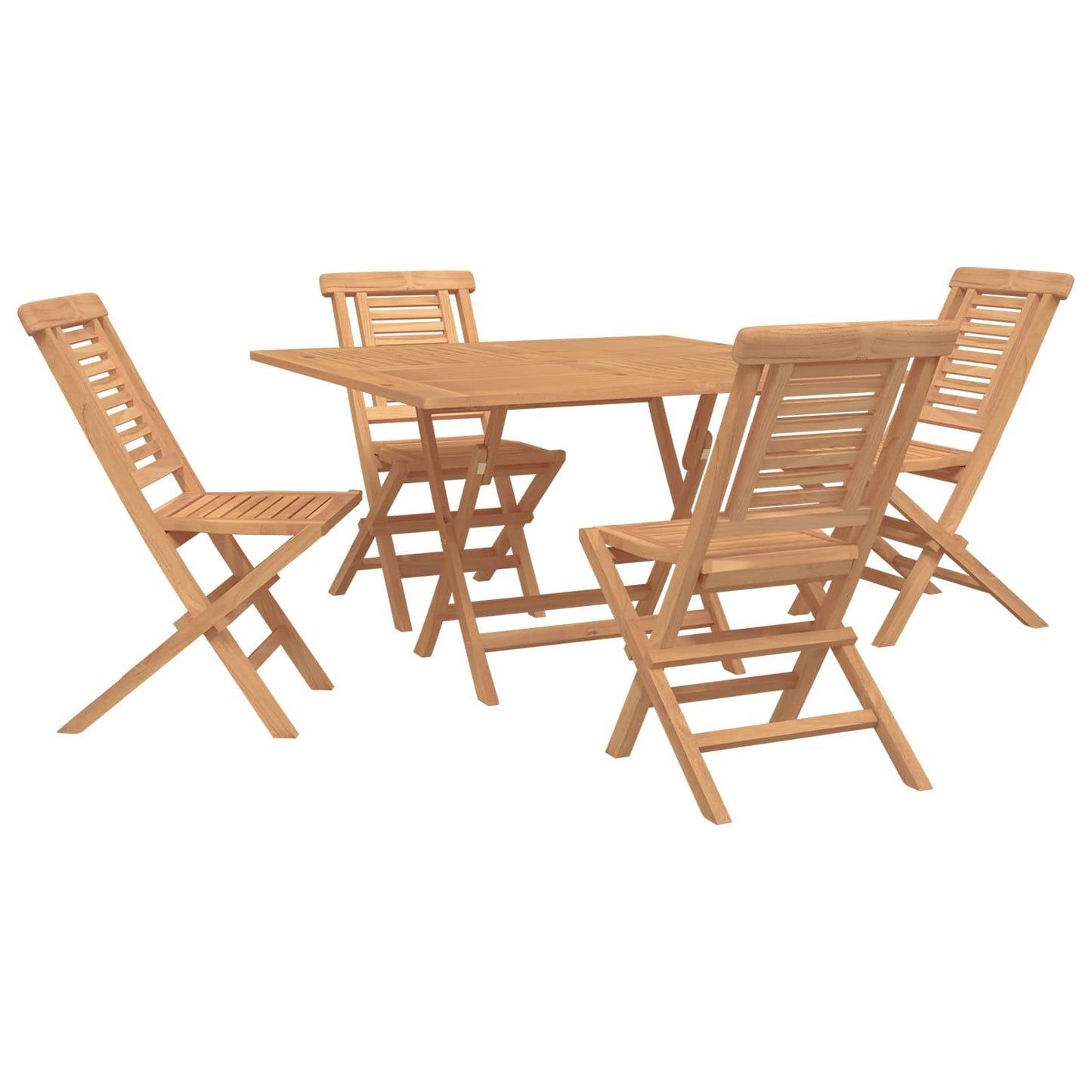 vidaXL Garden Set 5 pcs Brown Solid Teak Wood