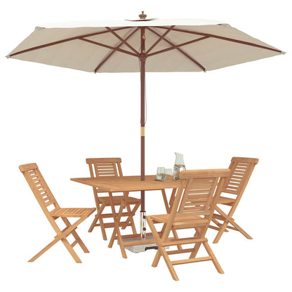 vidaXL Garden Set 5 pcs Brown Solid Teak Wood