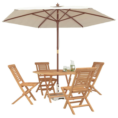 vidaXL Garden Set 5 pcs Brown Solid Teak Wood