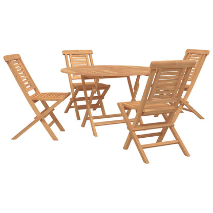vidaXL Garden Set 5 pcs Brown Solid Teak Wood