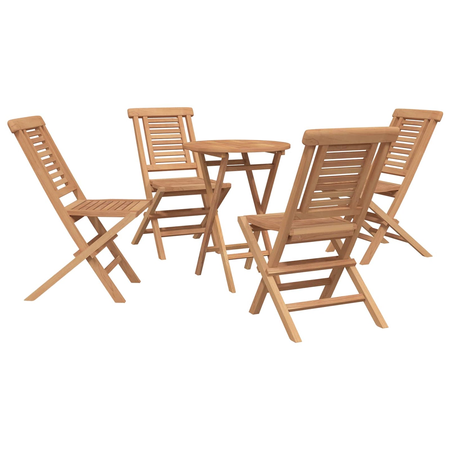 vidaXL Garden Set 3 pcs Brown Soild Teak Wood