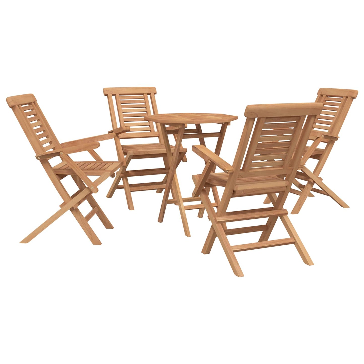 vidaXL Garden Set 3 pcs Brown Soild Teak Wood