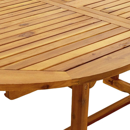 vidaXL 5-Piece Garden Dining Set Natural Solid Acacia Wood