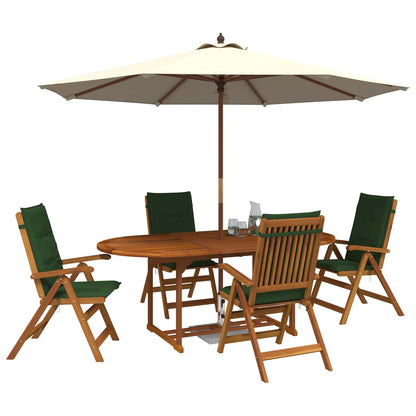 vidaXL 5-Piece Garden Dining Set Natural Solid Acacia Wood