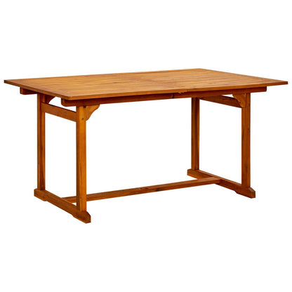 vidaXL 7-Piece Garden Dining Set Natural Solid Acacia Wood