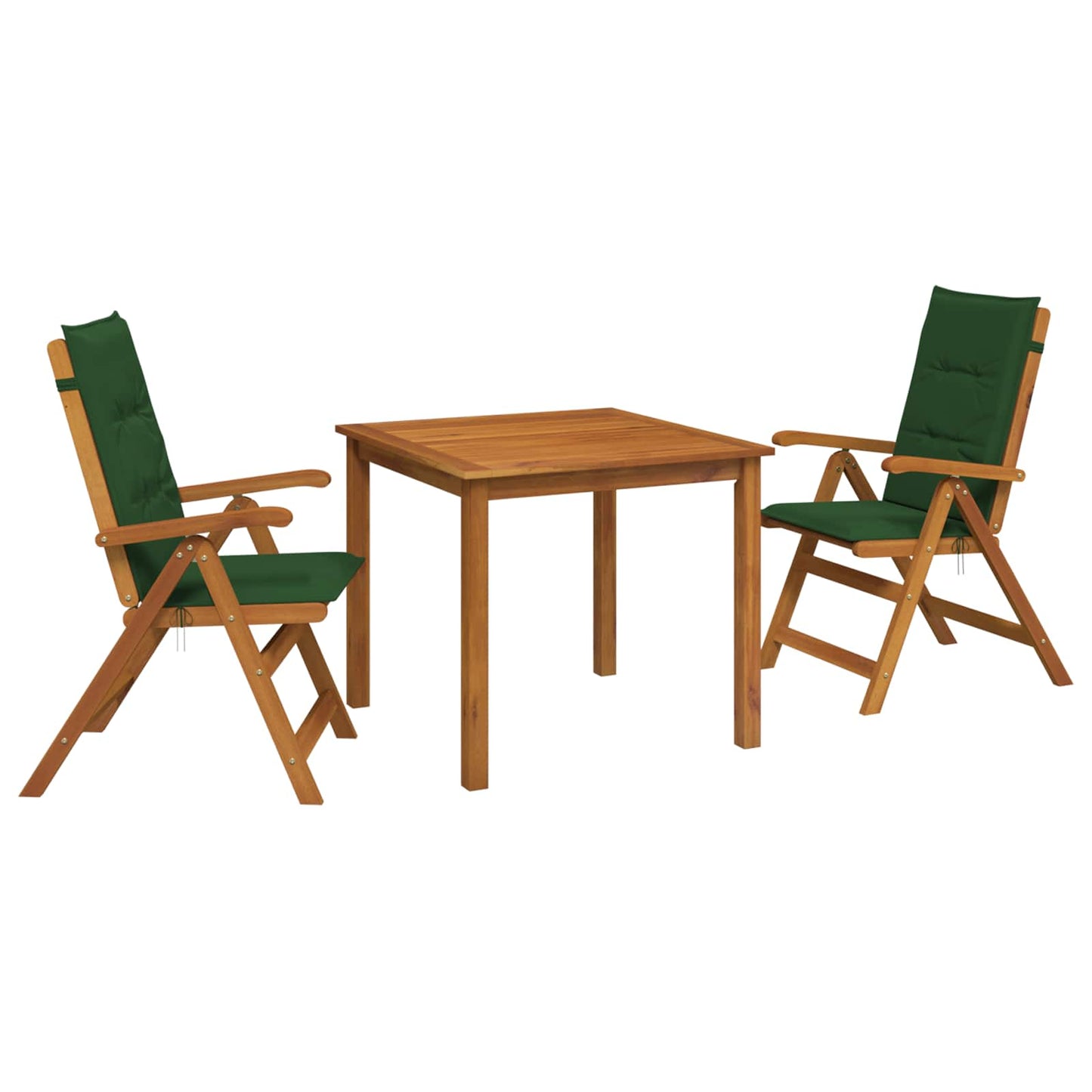 vidaXL 3-Piece Garden Dining Set Natural Solid Acacia Wood