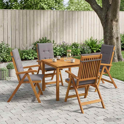 vidaXL 5-Piece Garden Dining Set 4-Seaters Anthracite