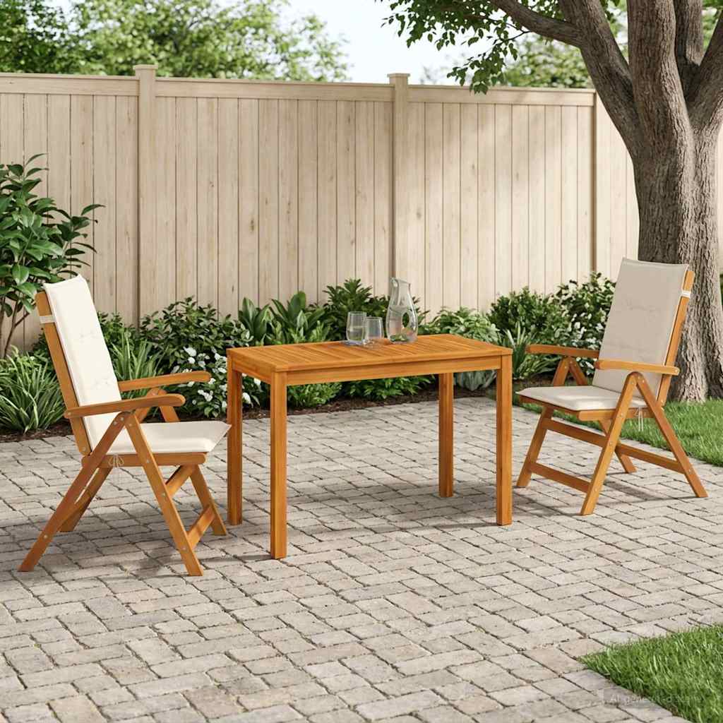vidaXL 3-Piece Garden Dining Set 3 pcs Natural Solid Acacia Wood