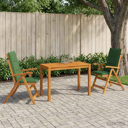 vidaXL 3-Piece Garden Dining Set 3 pcs Natural Solid Acacia Wood