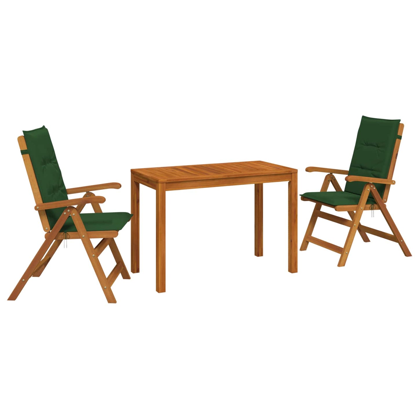 vidaXL 3-Piece Garden Dining Set 3 pcs Natural Solid Acacia Wood