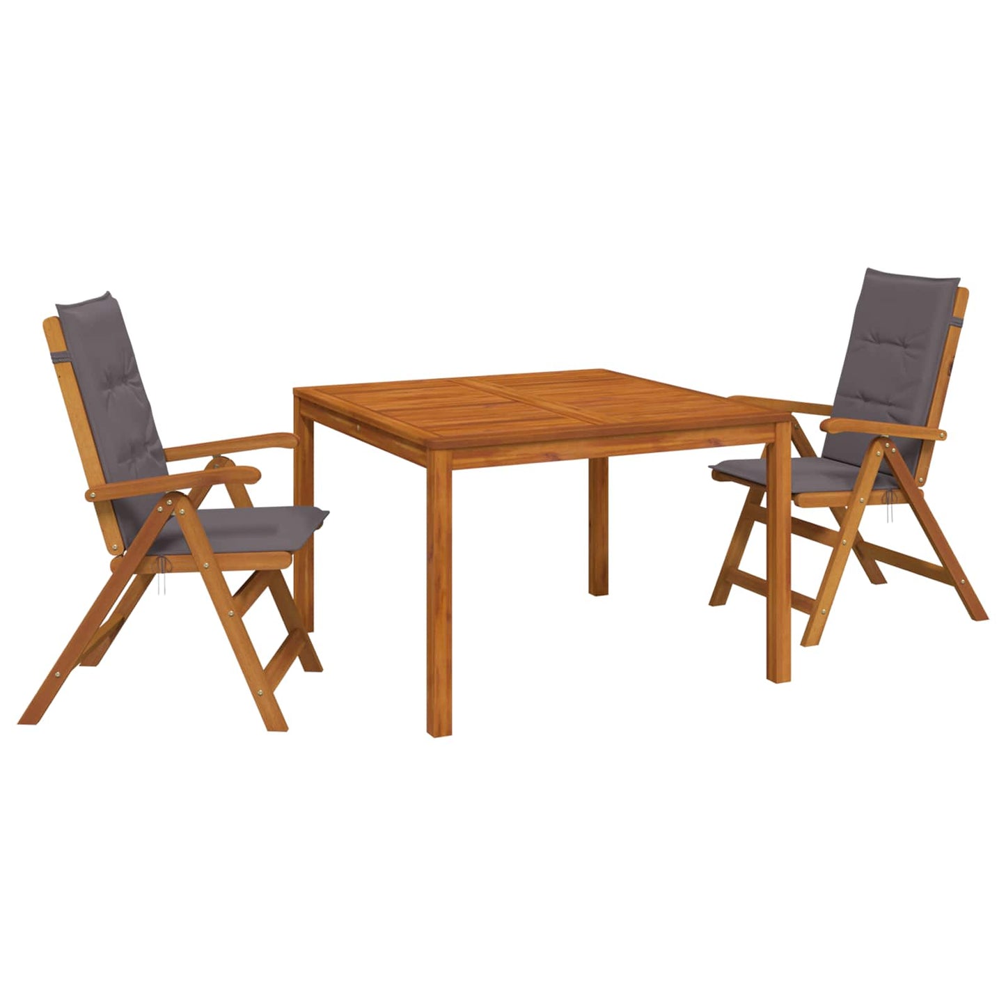vidaXL 3-Piece Garden Dining Set 3 pcs Natural Solid Acacia Wood