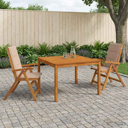 vidaXL 3-Piece Garden Dining Set 3 pcs Natural Solid Acacia Wood