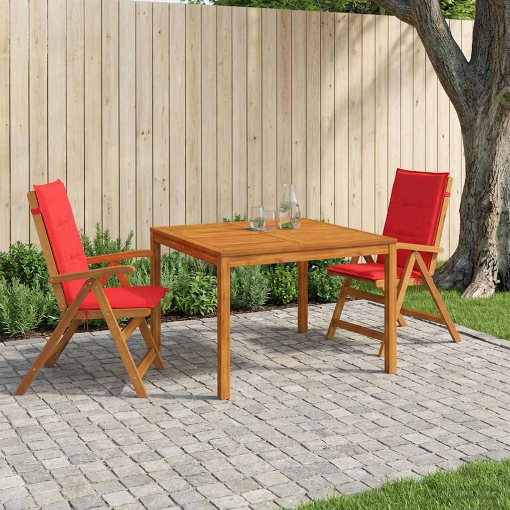 vidaXL 3-Piece Garden Dining Set 3 pcs Natural Solid Acacia Wood