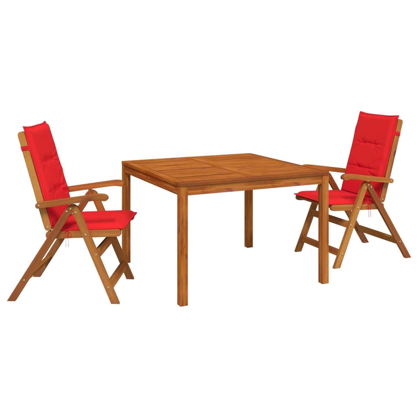 vidaXL 3-Piece Garden Dining Set 3 pcs Natural Solid Acacia Wood