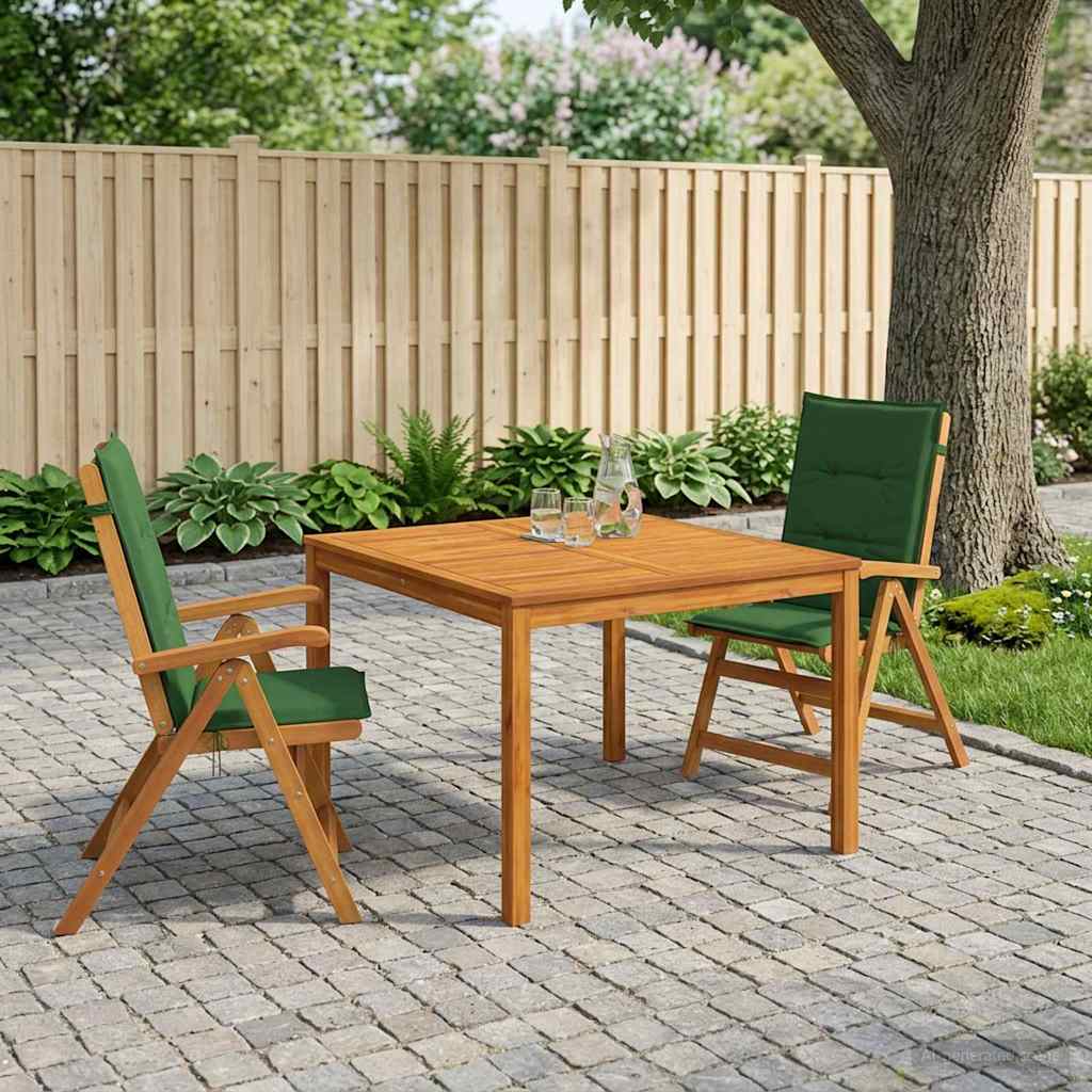 vidaXL 3-Piece Garden Dining Set 3 pcs Natural Solid Acacia Wood