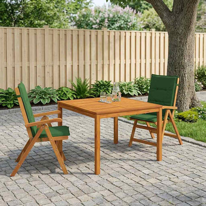 vidaXL 3-Piece Garden Dining Set 3 pcs Natural Solid Acacia Wood